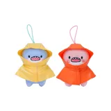 Пухлая акула (желтый дождевик) + розовая акула (апельсиновый дождевик)