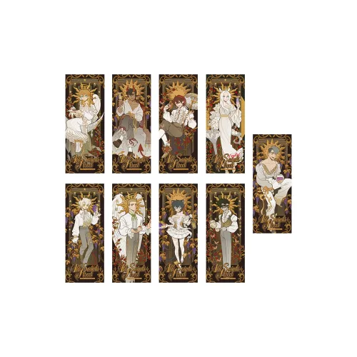 1031 WANSHENGJIE Halloween Mystic Realm Collection Лазерный Ticket Слепые коробки Один Mystery Коробка Целая коробка 8 шт