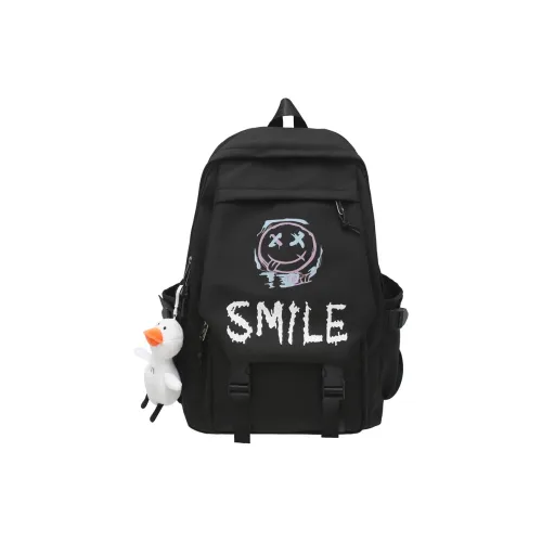 HCXK Nylon Backpack Unisex Black White HCXK Нейлон Рюкзак Унисекс Черный Белый