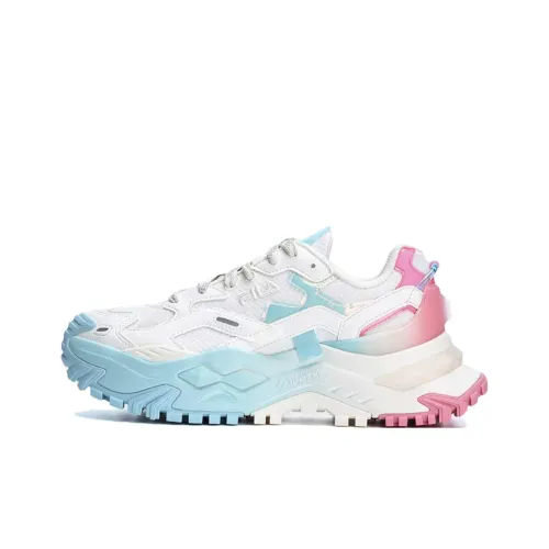 FILA FUSION Бьянко Низкий Топ Casual Женский Белый Розовый Синий