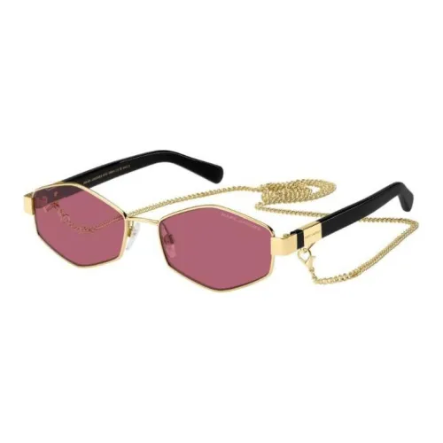 MARC JACOBS Металлический ацетат Ацетат Нерегулярная форма Солнцезащитные очки Женские Золотой