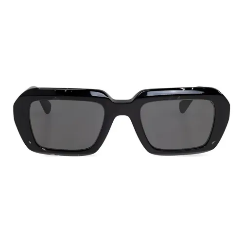 MYKITA Ацетат Прямоугольные Солнцезащитные очки Мужские Черные
