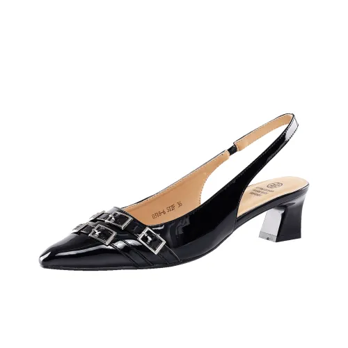 GUDIANFENGDU Грубый каблук Высокие каблуки 4,5 см Женские