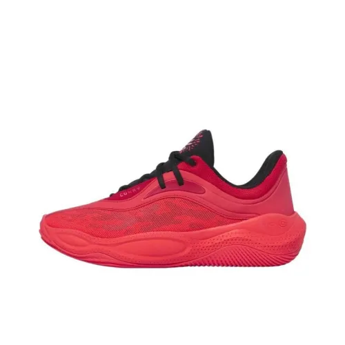 Under Armour Curry Splash Slip-resistant Abrasion-resistant Low-top Basketball Shoes Unisex Red Подпись Under Armour Curry Splash Slip-resistant Abrasion-resistant Низкие Баскетбольные Кроссовки Унисекс Красный