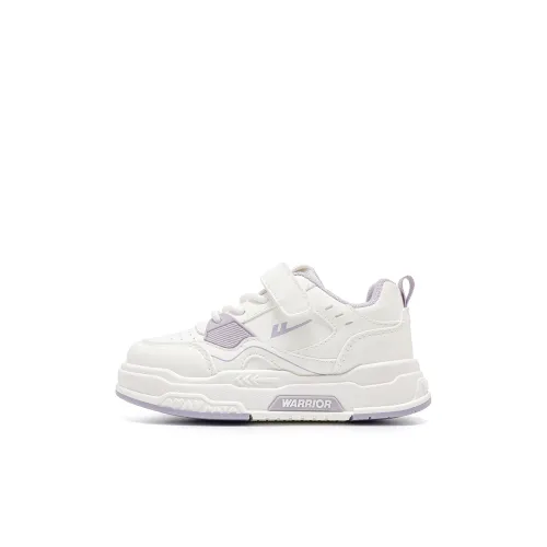 Warrior Cloud Sail Series Slip-Resistant Anti-KICK Легкие Амортизирующие Низкие Кроссовки для Скейтбординга Белые Фиолетовые Детские