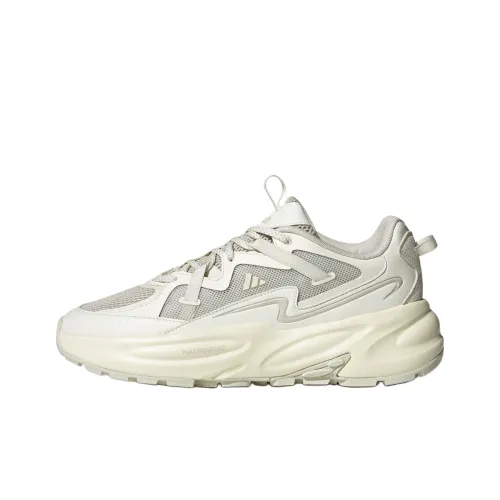 Adidas Ozwave Abrasion Resistant Низкий Топ Кроссовки с Толстой Подошвой Унисекс Нефритовый Белый