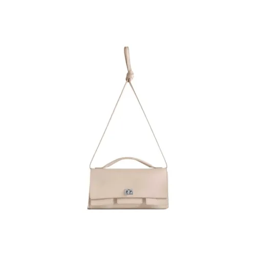 Balenciaga Bel Air Сумка через плечо из коровьей кожи маленькая сумка для женщин цвет миндаль