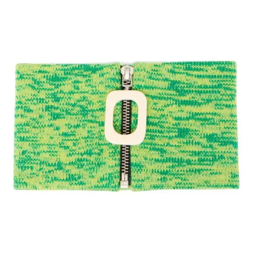 JW Anderson Шерсть Шарфы Мужской Зеленый