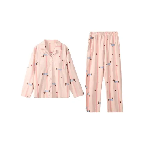 ZAO FU NIAO Пижамный комплект женский персиково-розовый