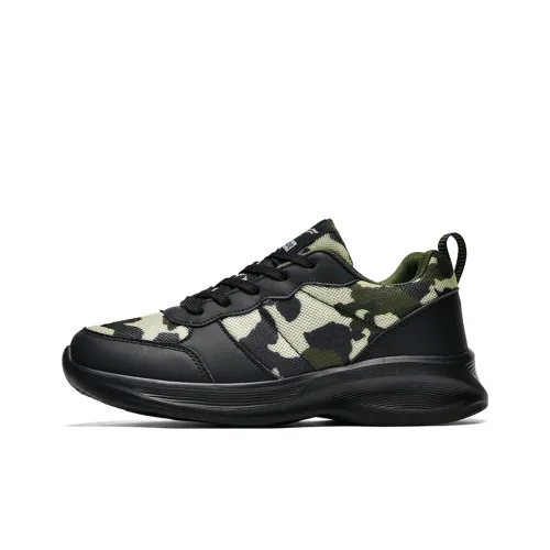 Boogie Bear Low Топ Толстая подошва Кроссовки Унисекс Камуфляж Зеленый