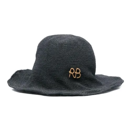RUSLAN BAGINSKIY Солома Шапки и Кепки Унисекс Черный
