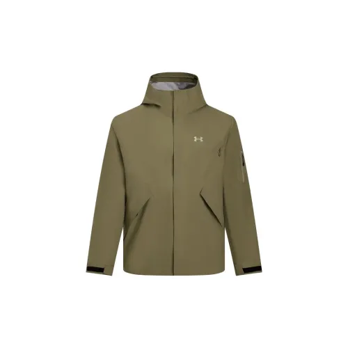 Under Armour Storm SS25 Трейл Бег Поход Водонепроницаемый Ветровка Мужской Коричневый