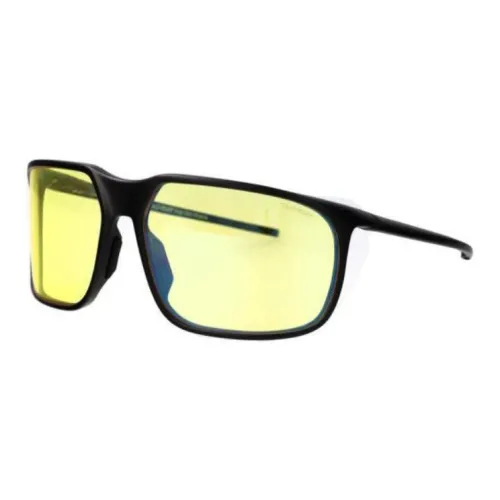 TAG HEUER Нержавеющая сталь Bio Нейлон Литье под давлением Переработка Графитовый Квадрат Солнцезащитные очки Мужской Черный