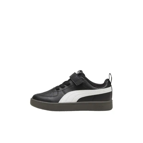 PUMA Rickie Low Топ Скейтборд Кроссовки Черные Детские