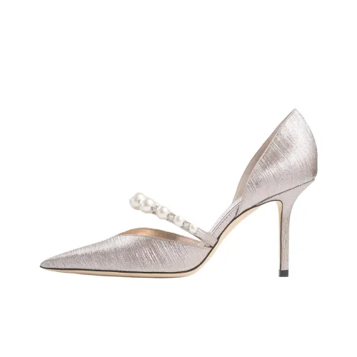 Jimmy Choo Aurelie Низкий каблук Высокие каблуки 8,5 см Женские Белые