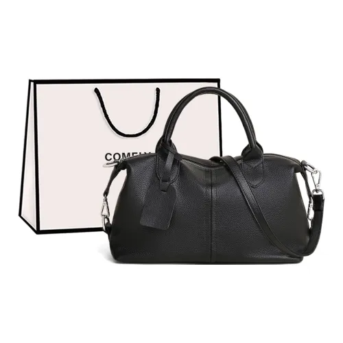 COMELY Сумка через плечо из коровьей кожи женская черная