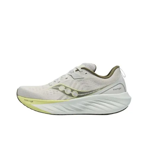 Saucony TRIUMPH Victory 22 Устойчивые к истиранию Низкие Беговые кроссовки Унисекс Серый Зеленый