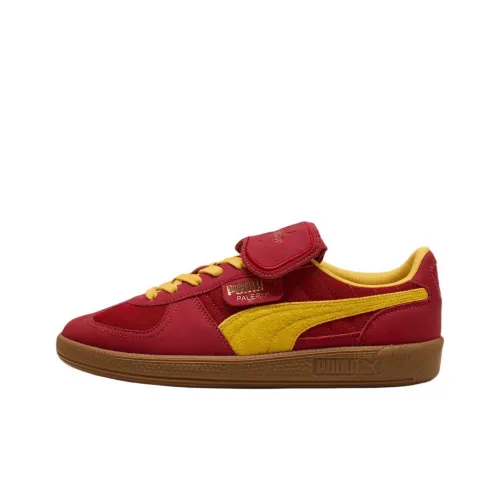 PUMA Palermo Скейтборд Кроссовки Низкие Темно-красный/Желтый Мужской