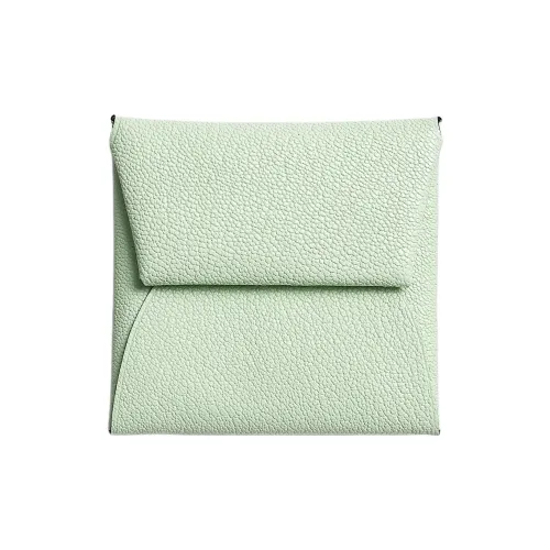 HERMES Bastia Козья кожа Кошелек Женские 0S Vert Fizz Пузырьковый зеленый