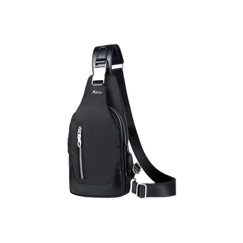 Mulinsen Полиэстер Sling Сумка Стандартная Унисекс Черный Светло-Серый