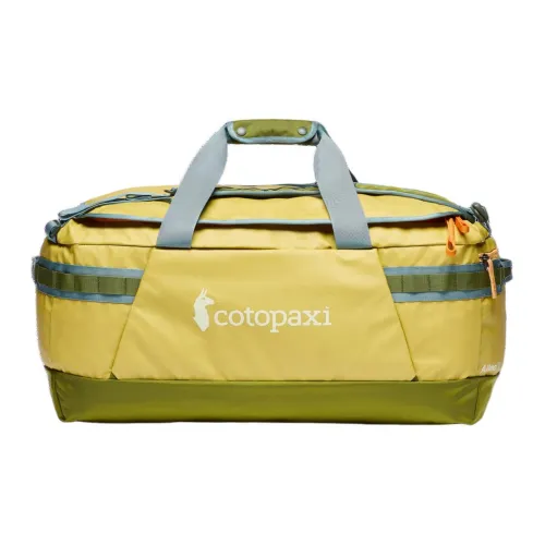 Cotopaxi Переработанный Покрытый Нейлон Рюкзак Путешественный Сумка 70L Унисекс Лимон Трава с Кедровым Цветом