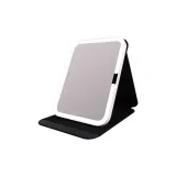 Черное зеркало с LED, складное, большого размера