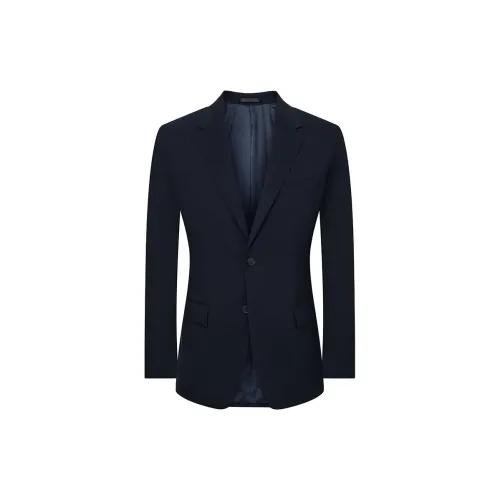 SAINT ANGELO Бизнес-костюм мужской темно-морской синий текстура однотонная