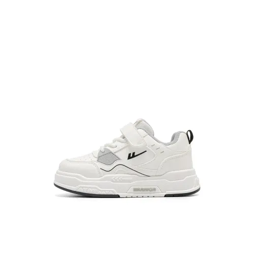 Warrior Cloud Sail Series Slip-Resistant Anti-KICK Легкие Амортизирующие Низкие Кроссовки для Скейтбординга Белые Серые Детские