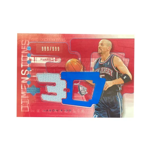 PANINI 2004 UD 3D Баскетбол Net Jason Kidd 999 Серийный Игра Использованный Джерси Карта 999 999 FINAL Серийный Спортивные Карты 1 Упаковка