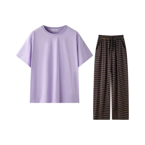 MEITENG Пижамный комплект женский фиолетовый