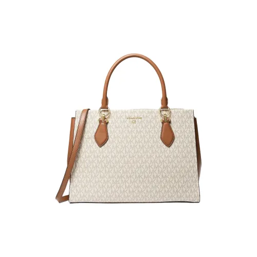 MICHAEL KORS Marilyn Покрытый холст Сумка Большая Женская Ванильный Белый