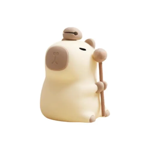 AIQINGCAOZHILIANWANJU Тапотание на Wooden Fish Капибара Ночной свет Creative Stress Relief Игрушки