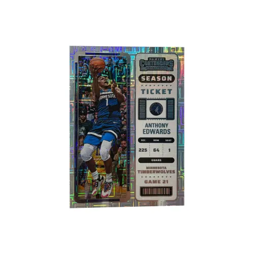 PANINI 2022 23 Timberwolves ANTHONY EDWARDS Huazi Шар Game Ticket Рефракция Коллекция Classic Sports Карточки 1 шт