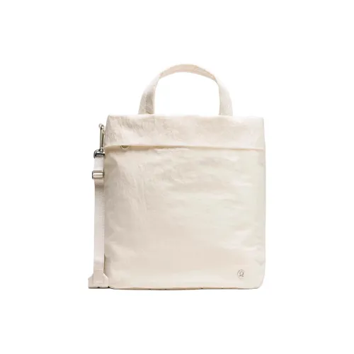 lululemon Нейлоновая сумка-тоут сумка для покупок сумка через плечо сумка Unisex Light Айвори-бэйдж