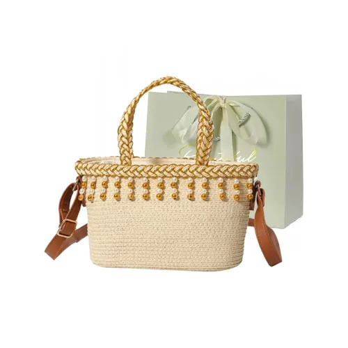 JIANGLIDA Вязаные ткани Через плечо Одно плечо Сумка Обычный Женский Экрю хаки