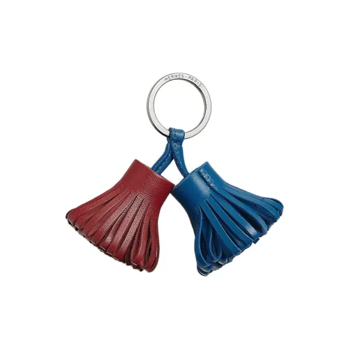 HERMES Lambskin Брелоки Унисекс Синий Красный