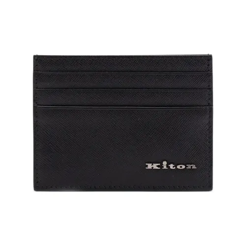 KITON Кожа Держатель для карт Мужской Черный