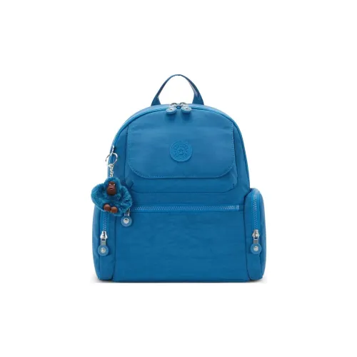 Kipling Переработанный полиамидный рюкзак среднего размера унисекс морской синий