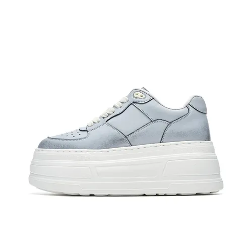 HR Low Топ Скейтборд Кроссовки Женские Синий Металлический