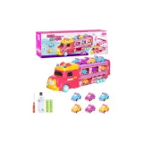 [Зарядка Версия] Грузовик (6 Маленьких Автомобилей) Катапульта/Звук/Свет/Удлиненная Дорожка