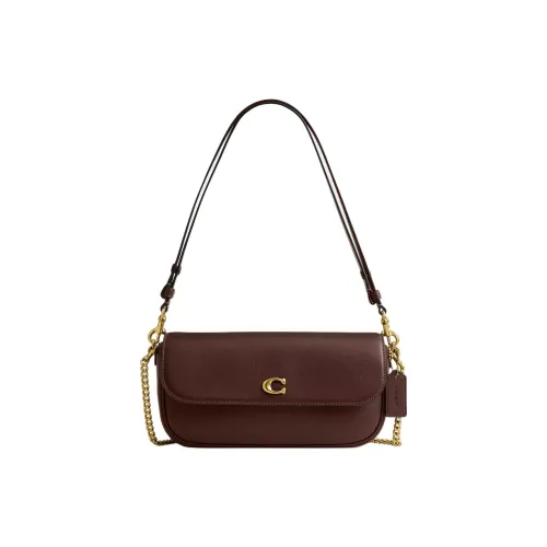 COACH Brooke Телячья кожа Сумка через плечо Сумка на плечо Средняя Женская Коричневая