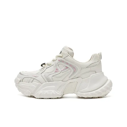 HR Low Топ Толстая подошва Кроссовки Женские Экрю