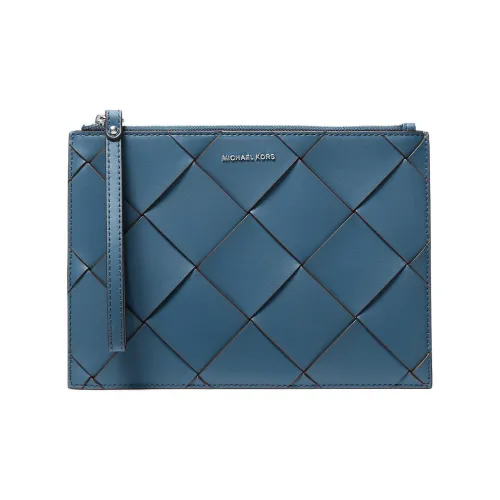 MICHAEL KORS Jet Set Travel Кожаный клатч размер Extra Large унисекс морской синий