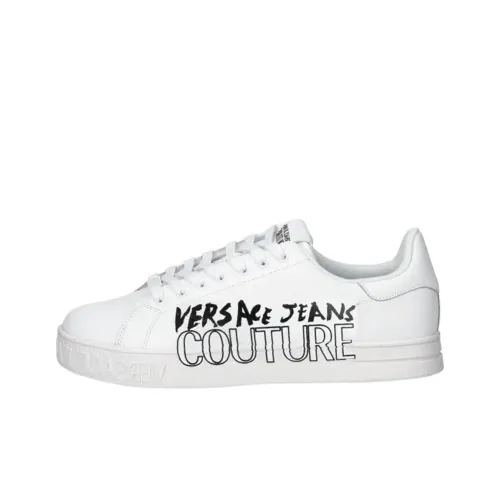 VERSACE JEANS COUTURE Низкие кроссовки для скейтбординга Мужские Белые