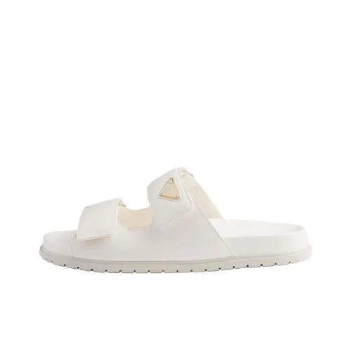 PRADA Слипоны Женские Айвори Белый