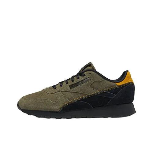 Reebok Classic Leather Casual Low Top Армейский Зеленый Мужской
