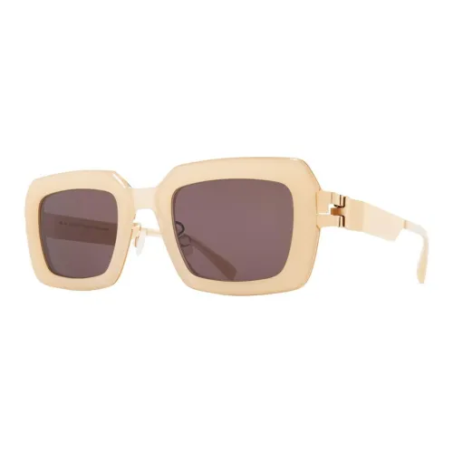 MYKITA Ацетат Прямоугольные Солнцезащитные очки Женские Коричневый