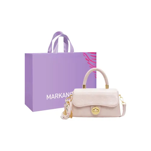 MARKANGARO Синтетическая кожа седло сумка стандартная женская ледниковый белый ночное небо персиково-розовый