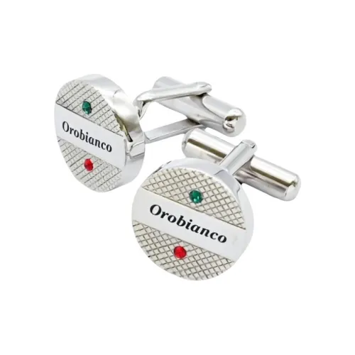 Orobianco Латунь, Покрытие Родий, Запонки с Кристаллом Swarovski Мужские
