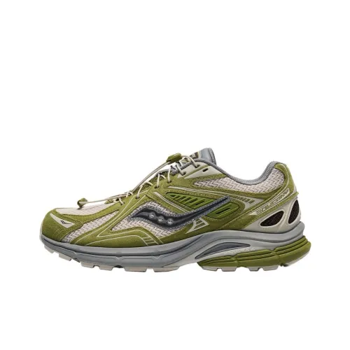 Saucony Kinvara Elite 4 Устойчивый к истиранию Дышащий Верх Низкие Повседневные Беговые кроссовки Унисекс Бежевый Зеленый